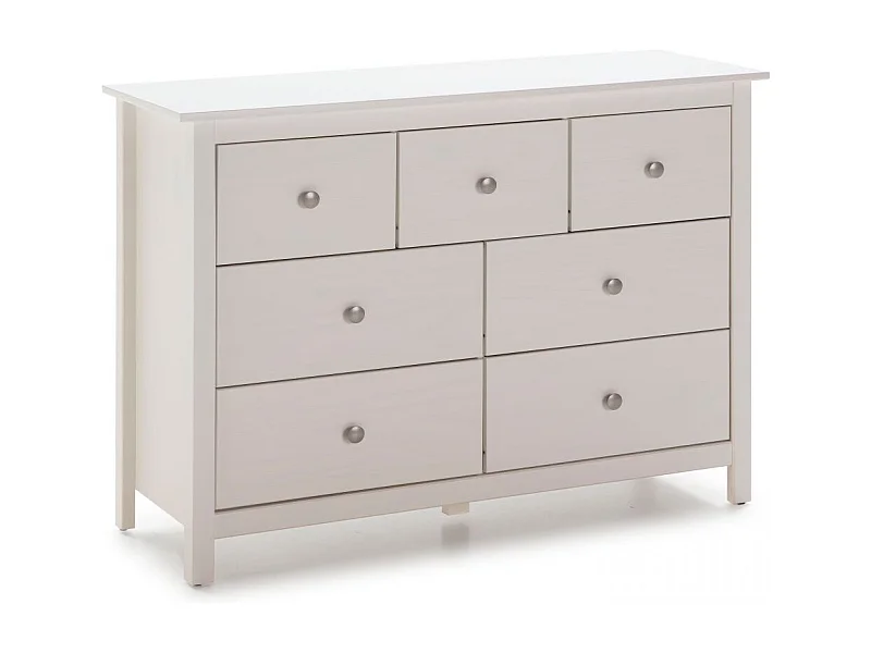 Cómoda Bay 7 cajones Blanco