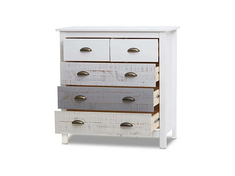 Cómoda Ocean 5 cajones Blanco - Vintage Colors