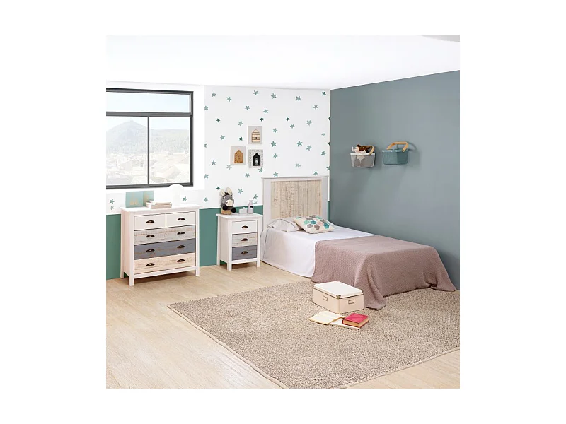 Cómoda Ocean 5 cajones Blanco - Vintage Colors