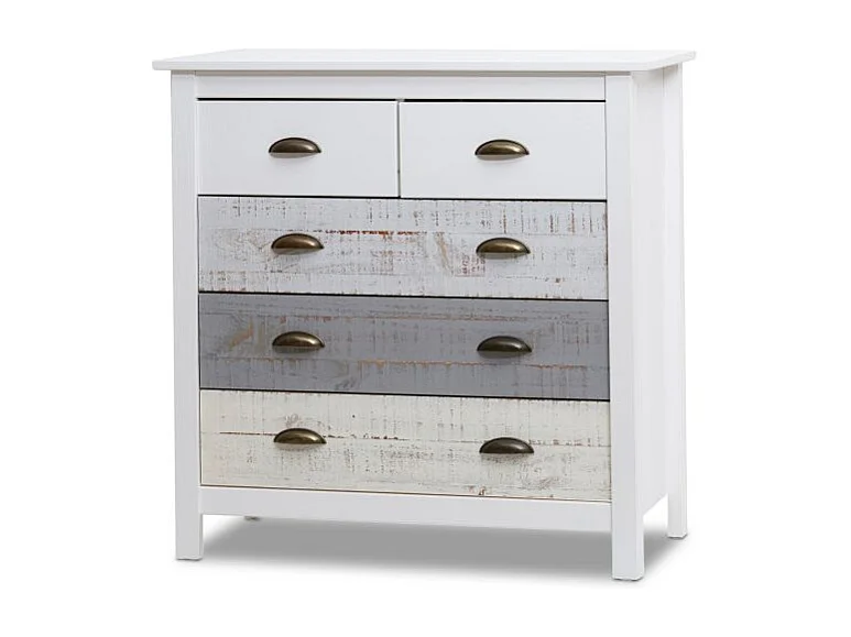 Cómoda Ocean 5 cajones Blanco - Vintage Colors