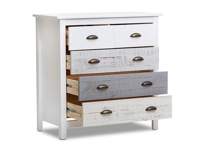 Cómoda Ocean 5 cajones Blanco - Vintage Colors
