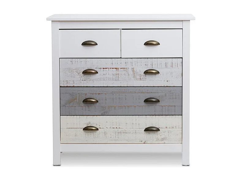 Cómoda Ocean 5 cajones Blanco - Vintage Colors