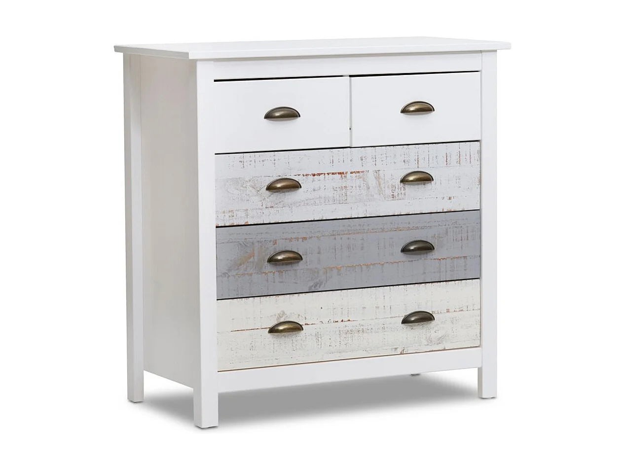 Cómoda Ocean 5 cajones Blanco - Vintage Color