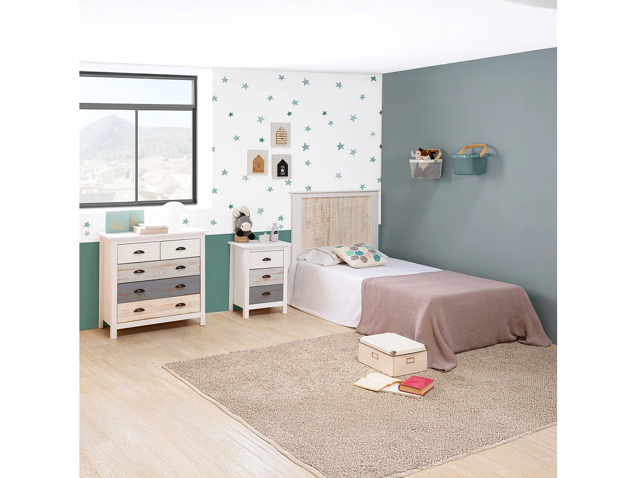 Cómoda Ocean 5 cajones Blanco - Vintage Color