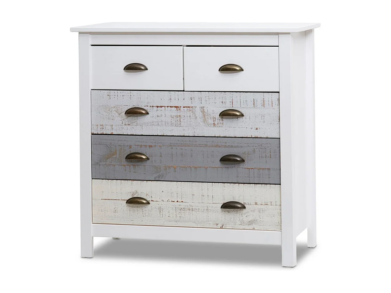 Cómoda Ocean 5 cajones Blanco - Vintage Color