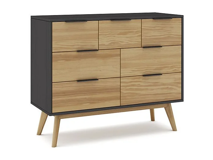 Cómoda Numa Gris Alpino - Oak