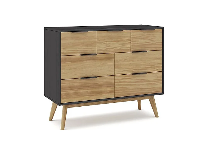 Cómoda Numa Gris Alpino - Oak