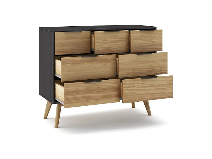 Cómoda Numa Gris Alpino - Oak