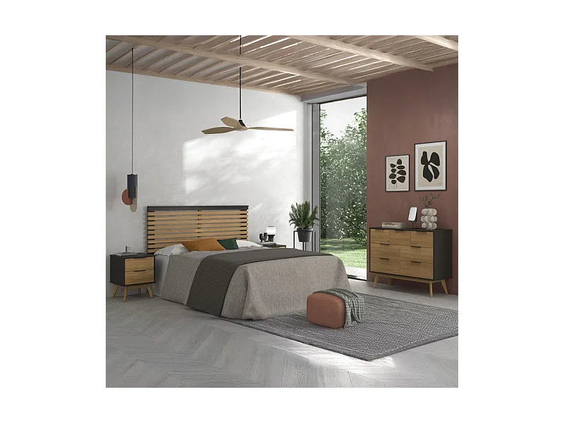 Cómoda Numa Gris Alpino - Oak