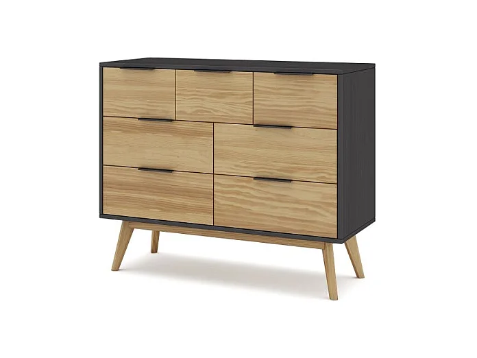 Cómoda Numa Gris Alpino - Oak