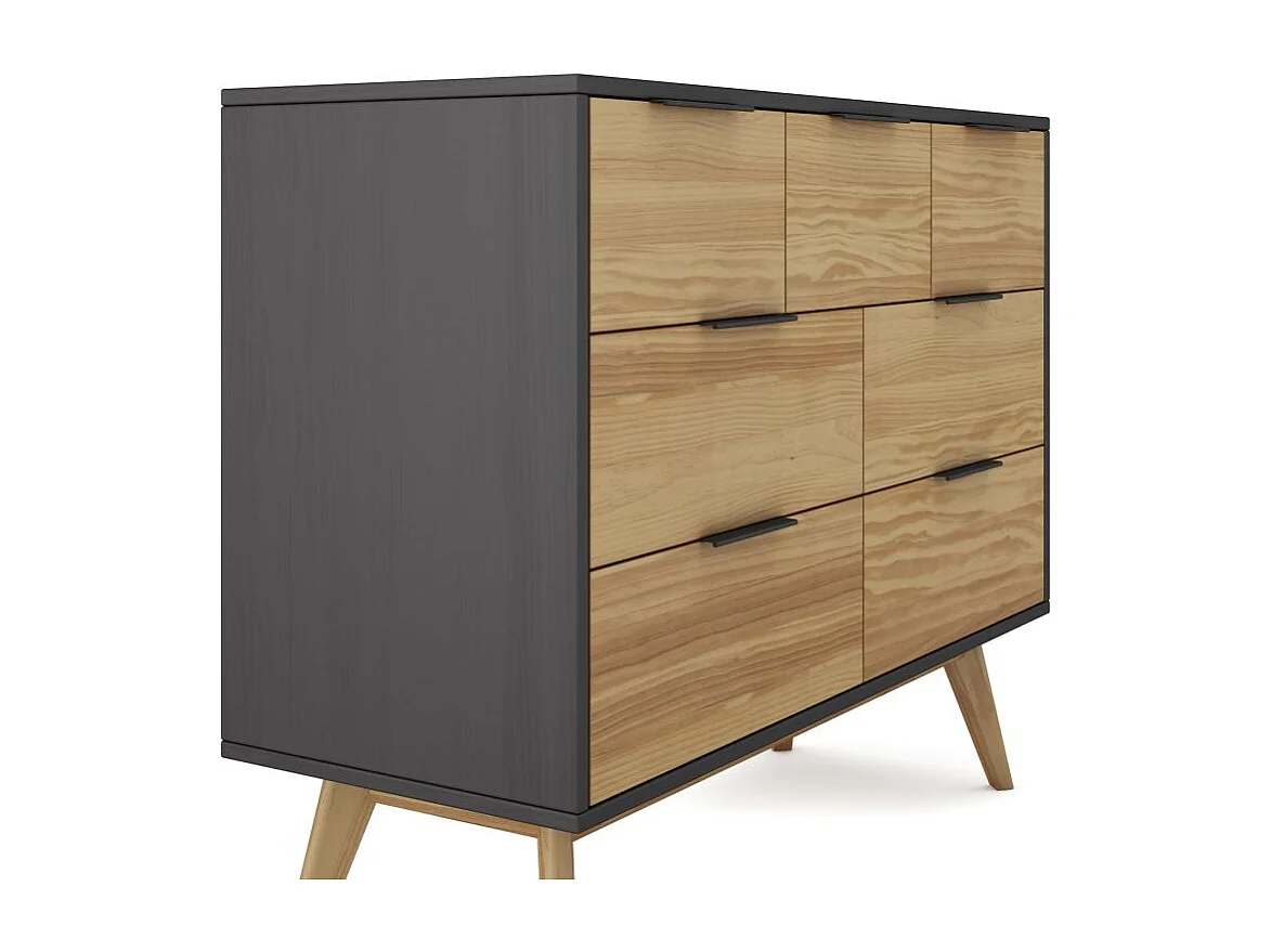 Cómoda Numa Gris Alpino - Oak