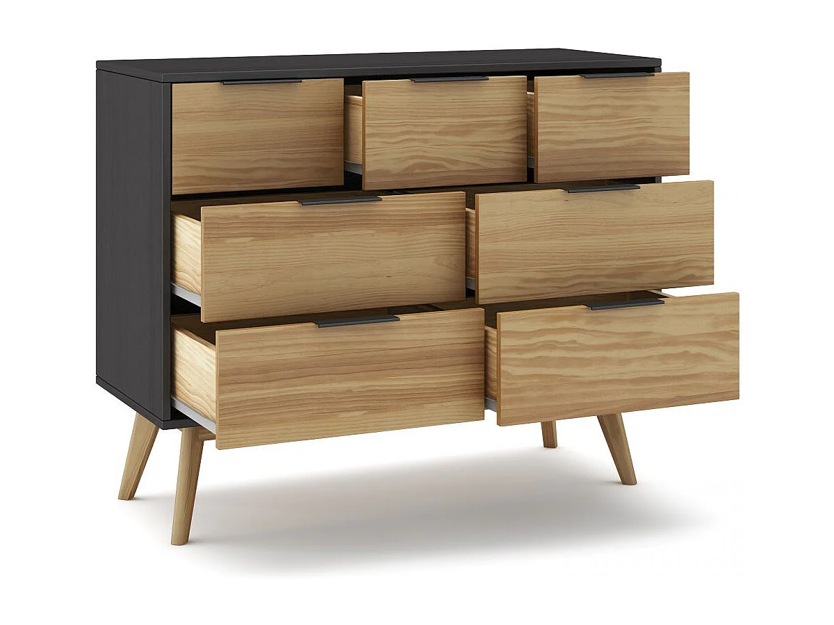 Cómoda Numa Gris Alpino - Oak