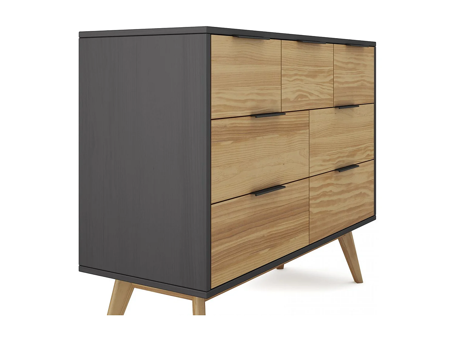 Cómoda Numa Gris Alpino - Oak