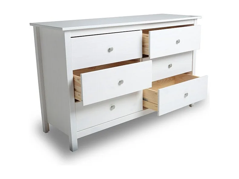 Cómoda Bay 6 cajones Blanco