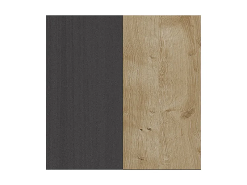 Cómoda Koivu 2 puertas Roble Negro