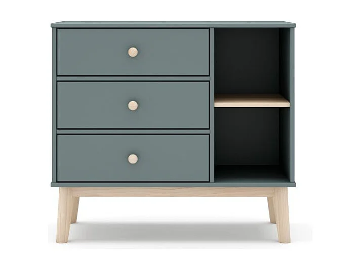 Cómoda juvenil Misty Breeze Verde Salvia - Oak Soft