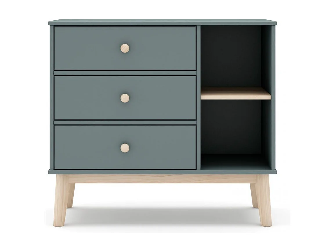 Cómoda juvenil Misty Breeze Verde Salvia - Oak Soft