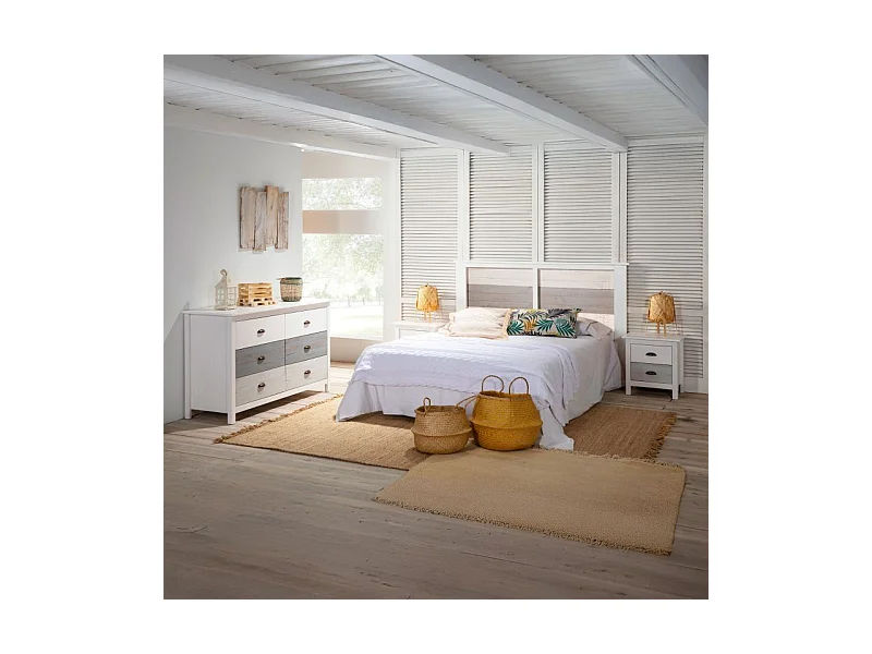 Cómoda Ocean 6 cajones Blanco - Vintage Colors