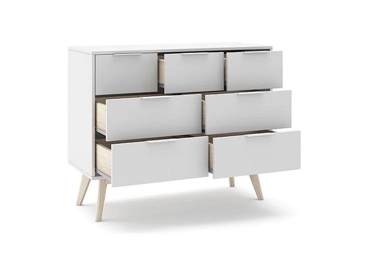 Cómoda Numa Blanco - Oak Soft