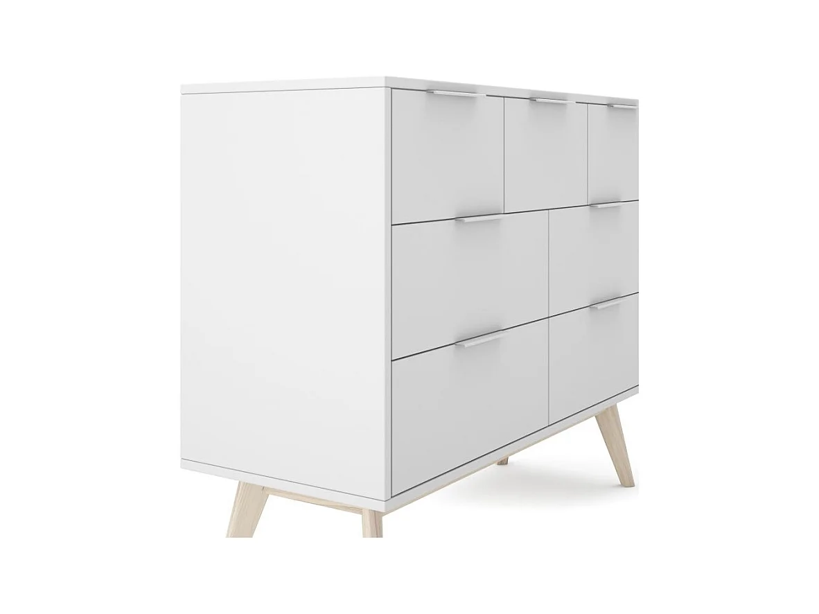 Cómoda Numa Blanco - Oak Soft