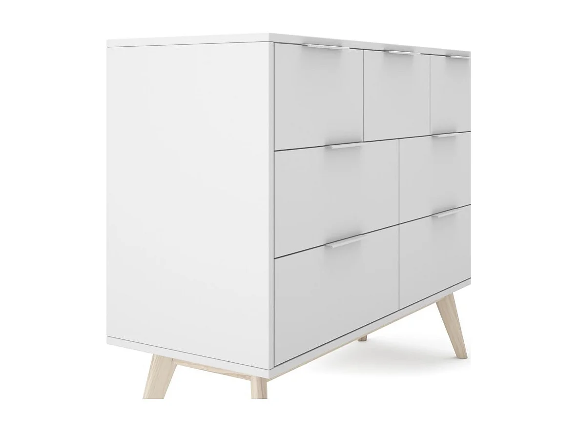 Cómoda Numa Blanco - Oak Soft