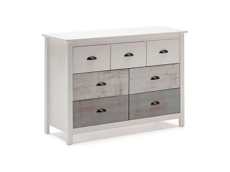 Cómoda Ocean 7 cajones Blanco - Vintage Colors