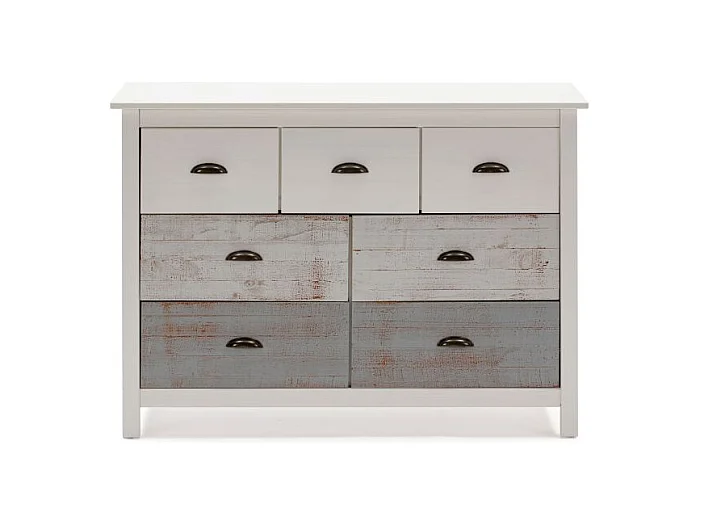 Cómoda Ocean 7 cajones Blanco - Vintage Colors