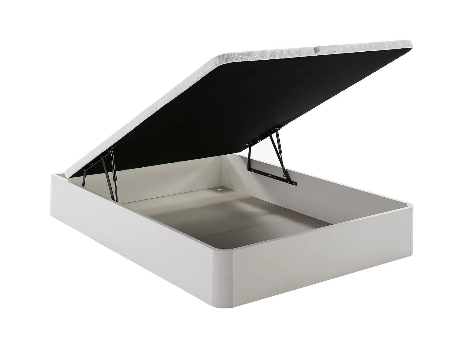 Set 140 x 190 cm rete contenitore bianco + materasso ibrido molle insacchettate 7 zone e memory foam sp.30cm - ILYROS di YSMÉE