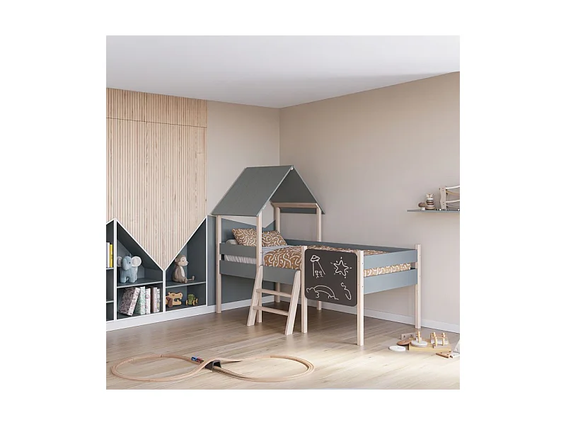 Cama cabaña Mokibed Verde Salvia - Oak Soft