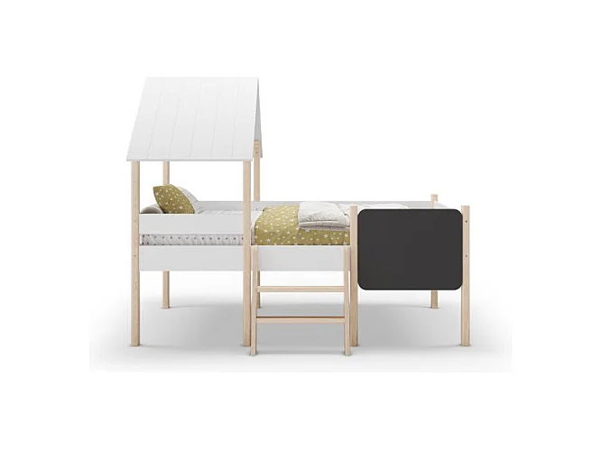 Cama cabaña Mokibed Blanco - Oak Soft