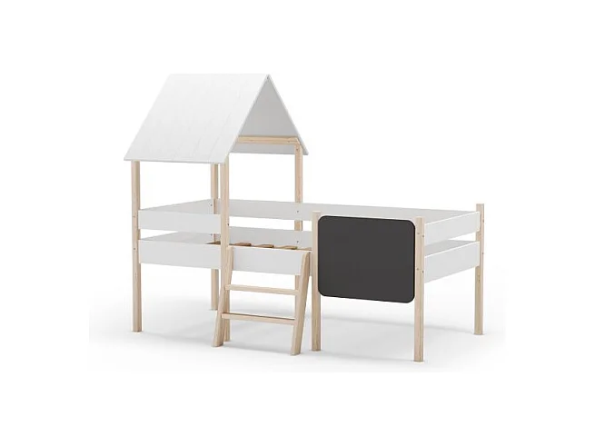 Cama cabaña Mokibed Blanco - Oak Soft