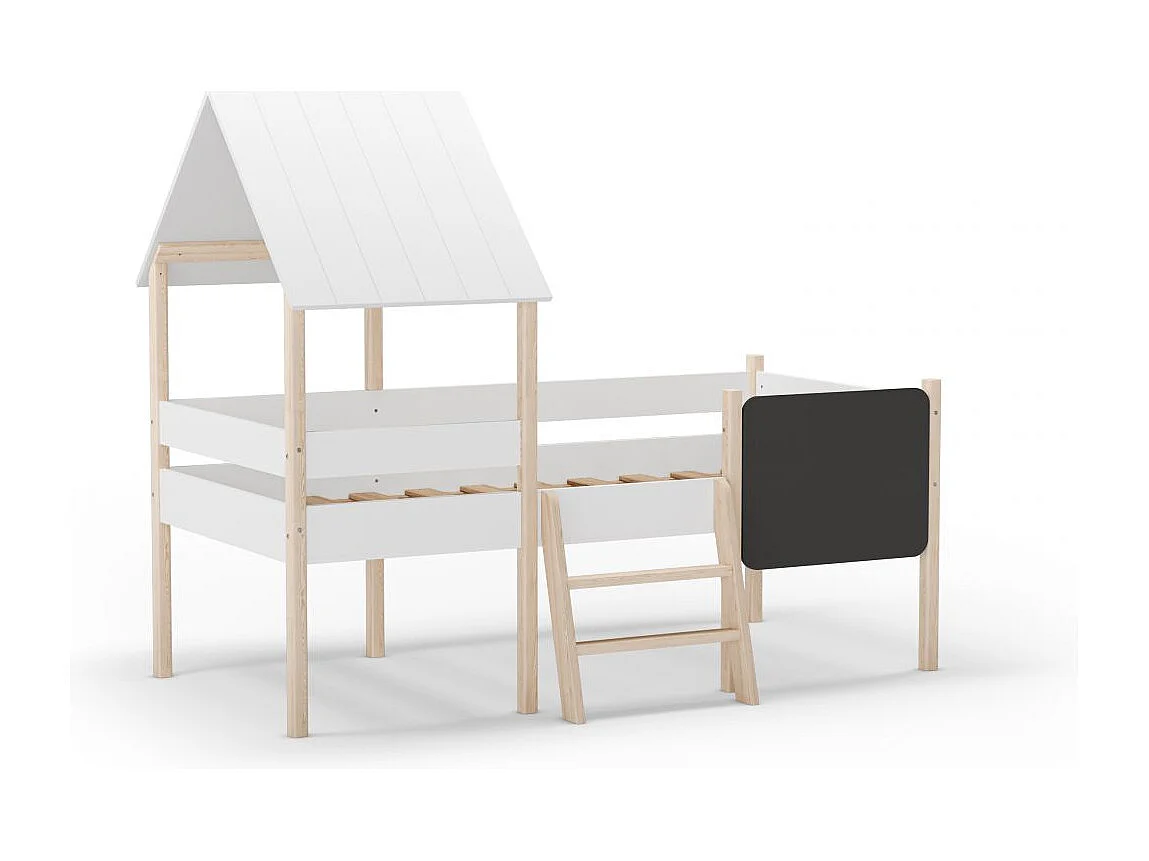 Cama cabaña Mokibed Blanco - Oak Soft