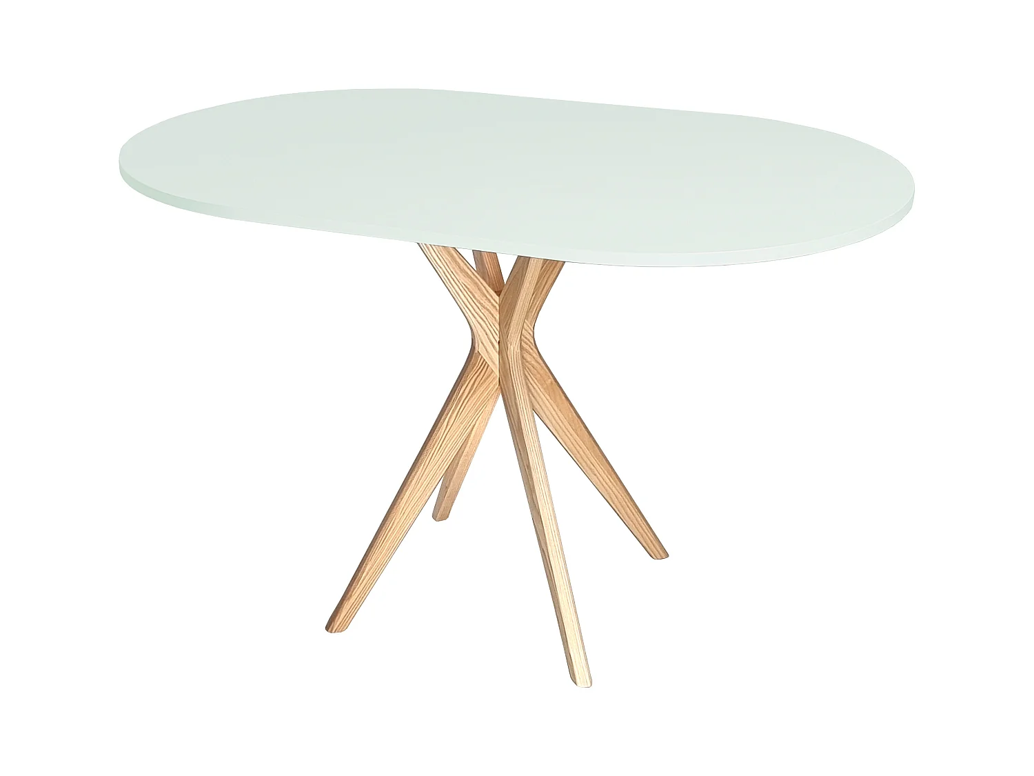 Table à manger ovale 75x100cm Jubi Menthe Éphémère