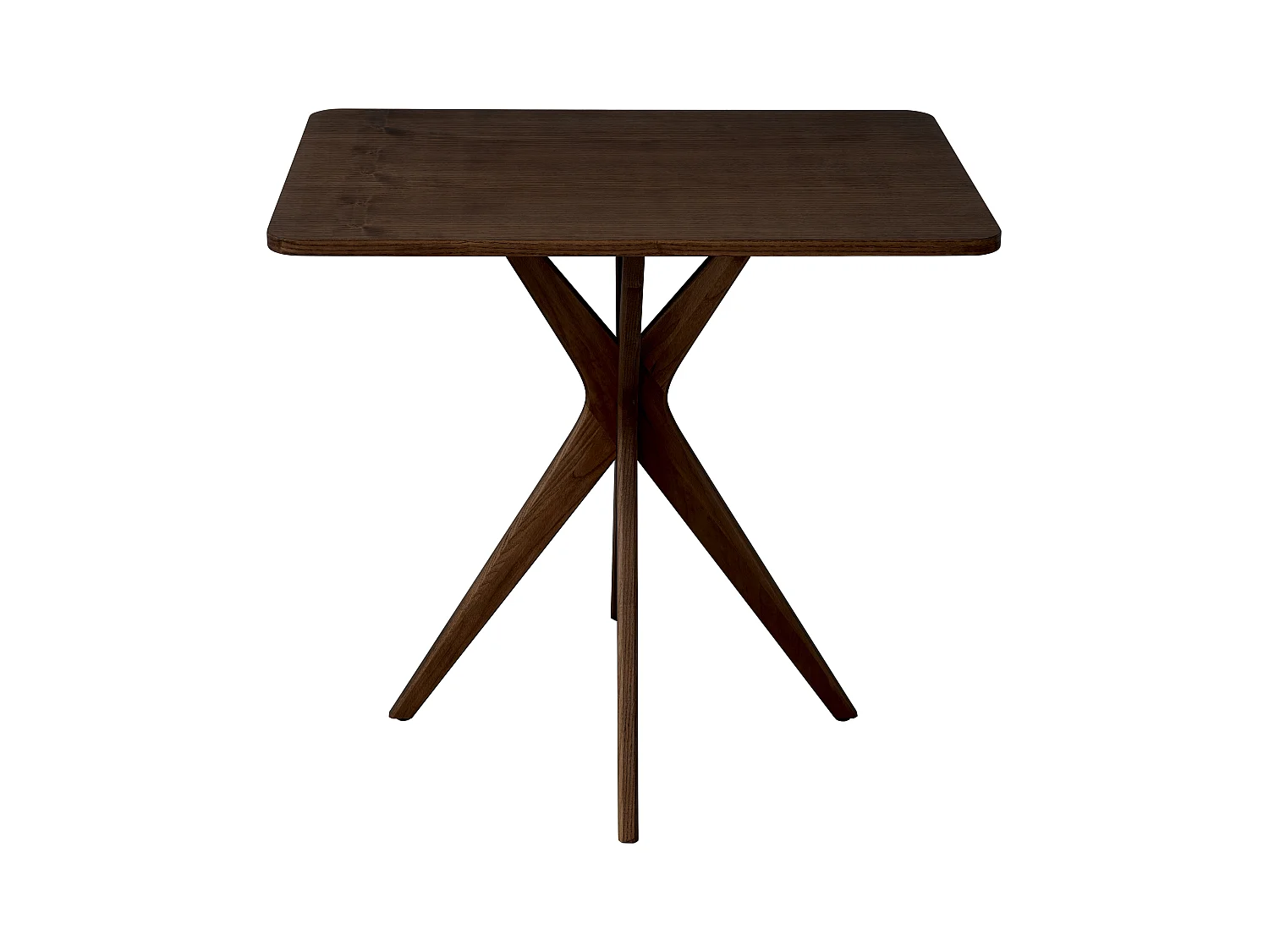 Petite table à manger rectangulaire Jubi 55x80cm Noyer