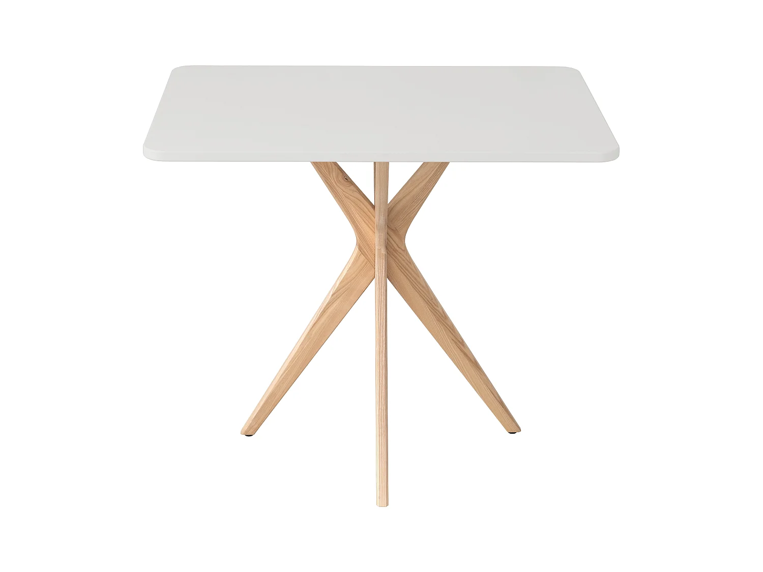Kleine rechthoekige eettafel Jubi 55x80cm Parelgrijs
