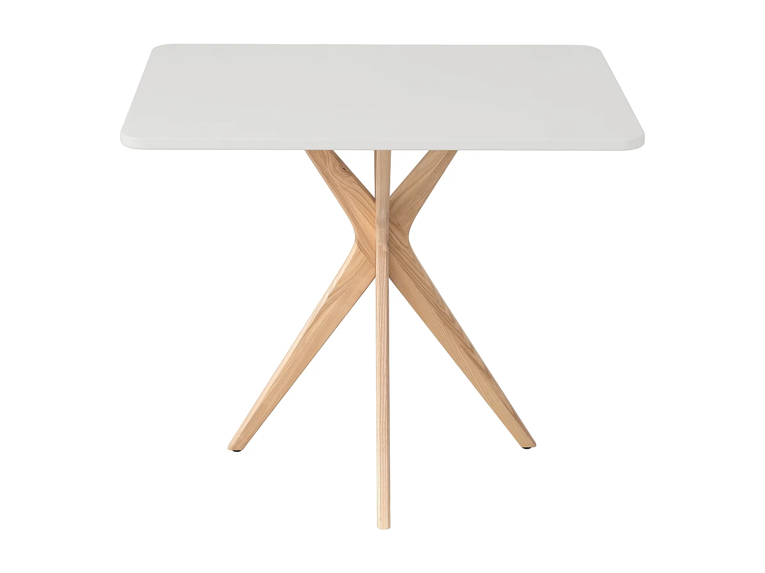 Kleiner rechteckinger Esstisch Jubi 55x80cm Perlgrau