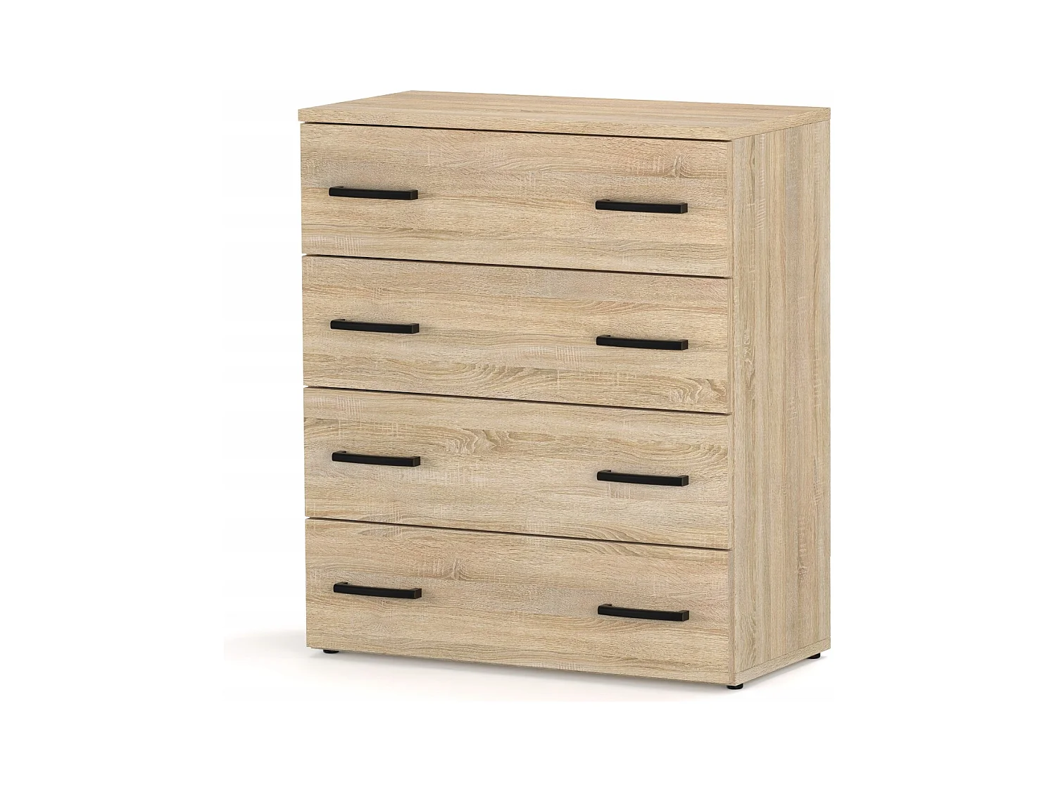 Armoire à chaussures en chêne sonoma 71x82,9x35 cm – meuble de rangement avec 4 étagères