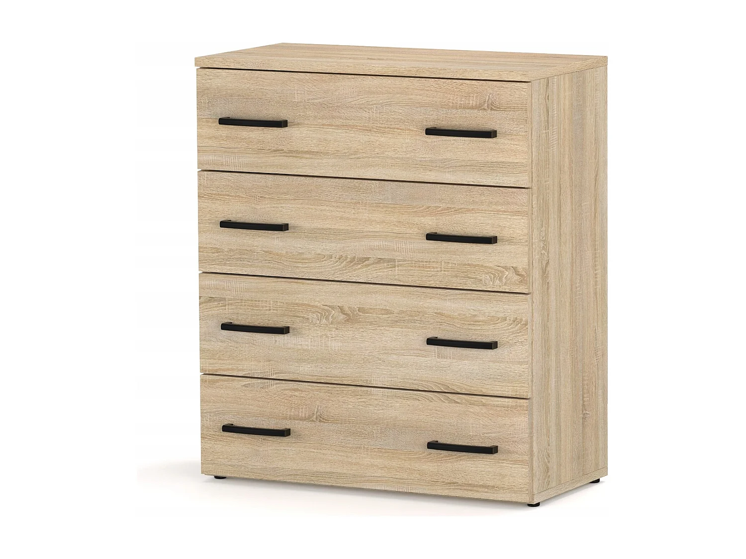 Armoire à chaussures en chêne sonoma 71x82,9x35 cm – meuble de rangement avec 4 étagères