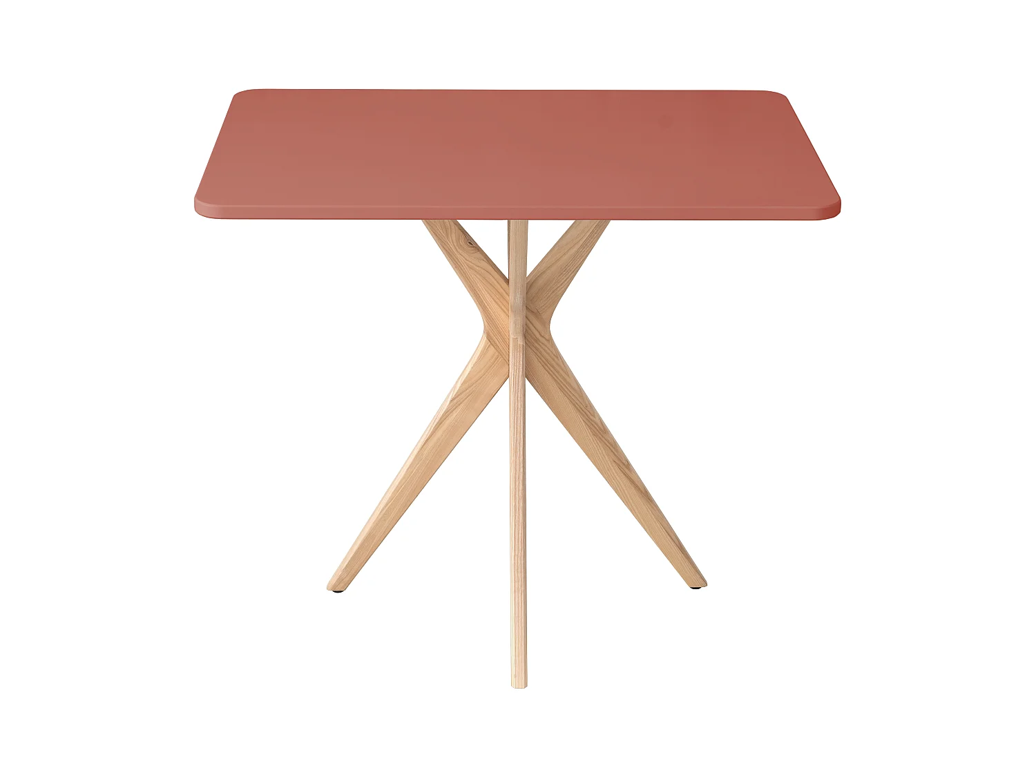 Kleine rechthoekige eettafel Jubi 55x80cm Antiekroze