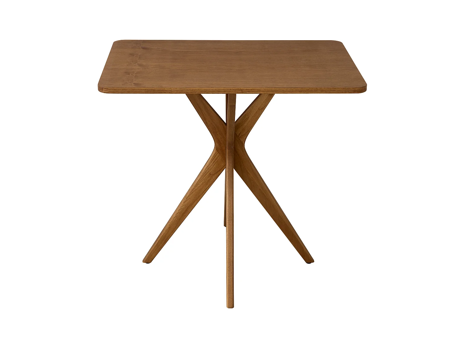 Petite table à manger rectangulaire Jubi 55x80cm Chêne