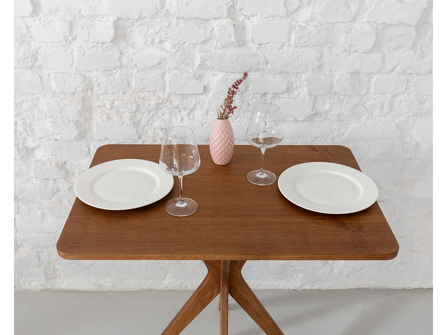 Kleiner rechteckinger Esstisch Jubi 55x80cm Eiche