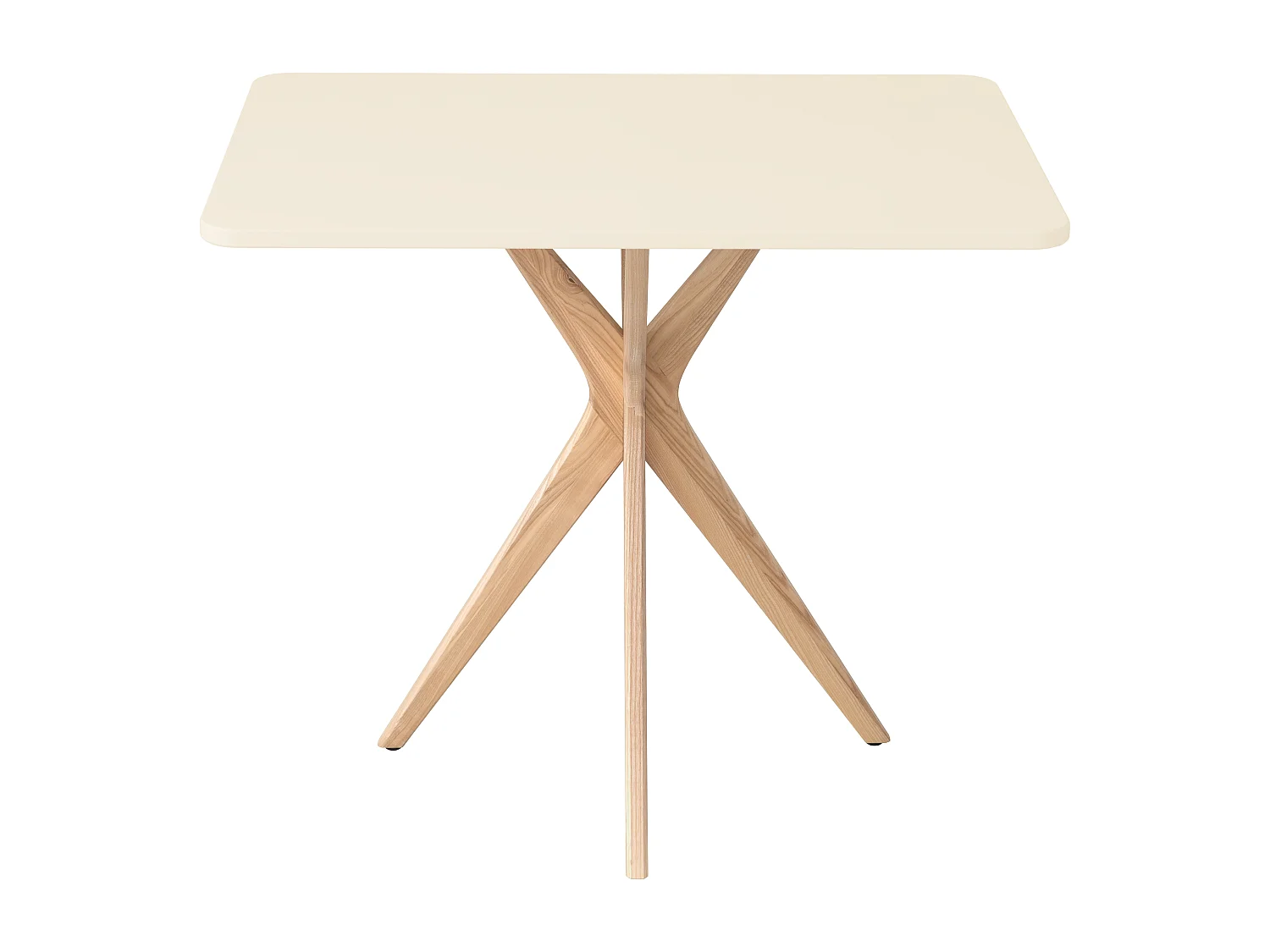 Kleiner rechteckinger Esstisch Jubi 55x80cm Perlweiß