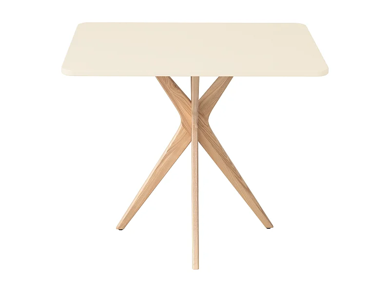 Kleiner rechteckinger Esstisch Jubi 55x80cm Perlweiß