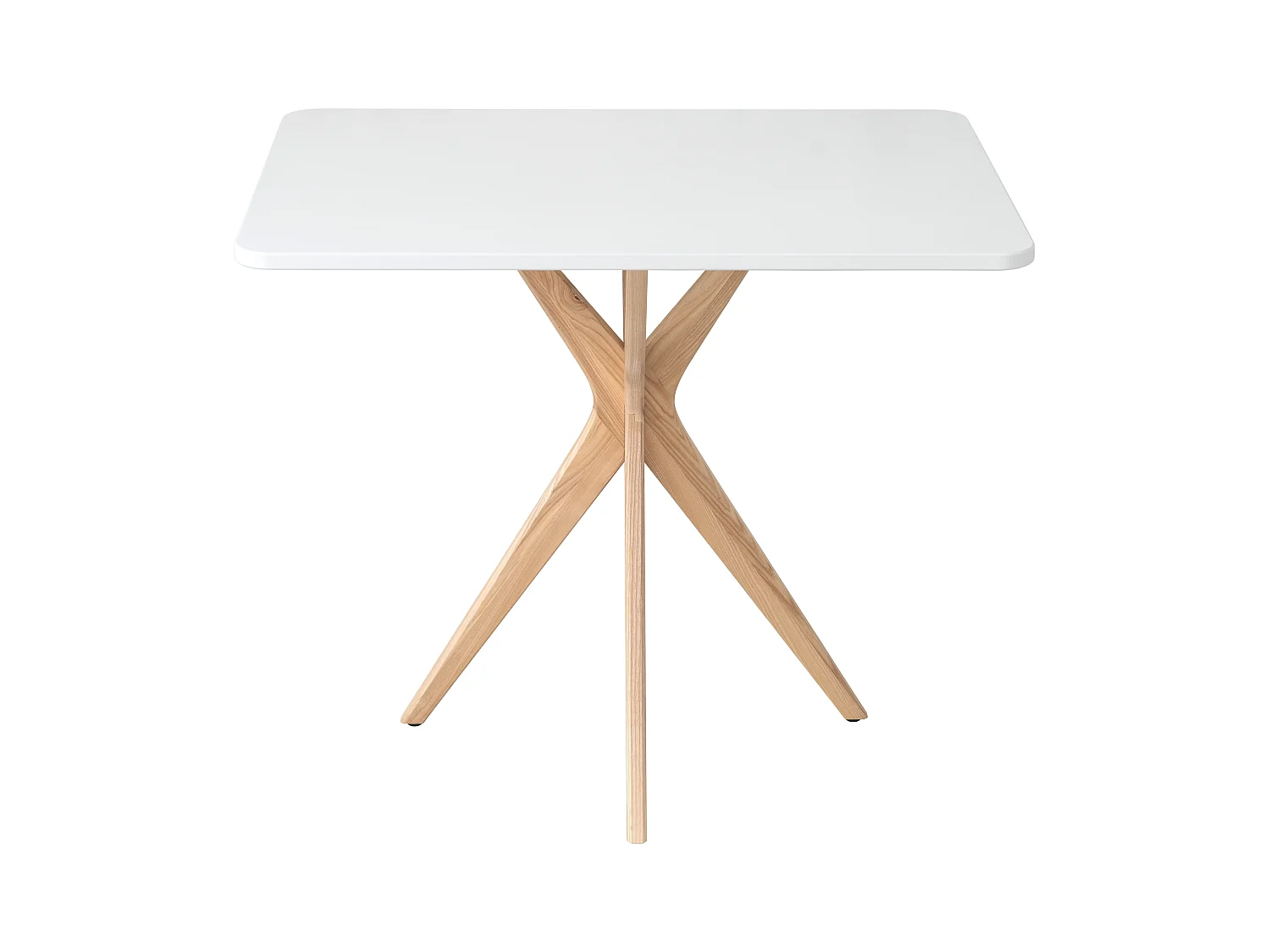 Petite table à manger rectangulaire Jubi 55x80cm Blanc