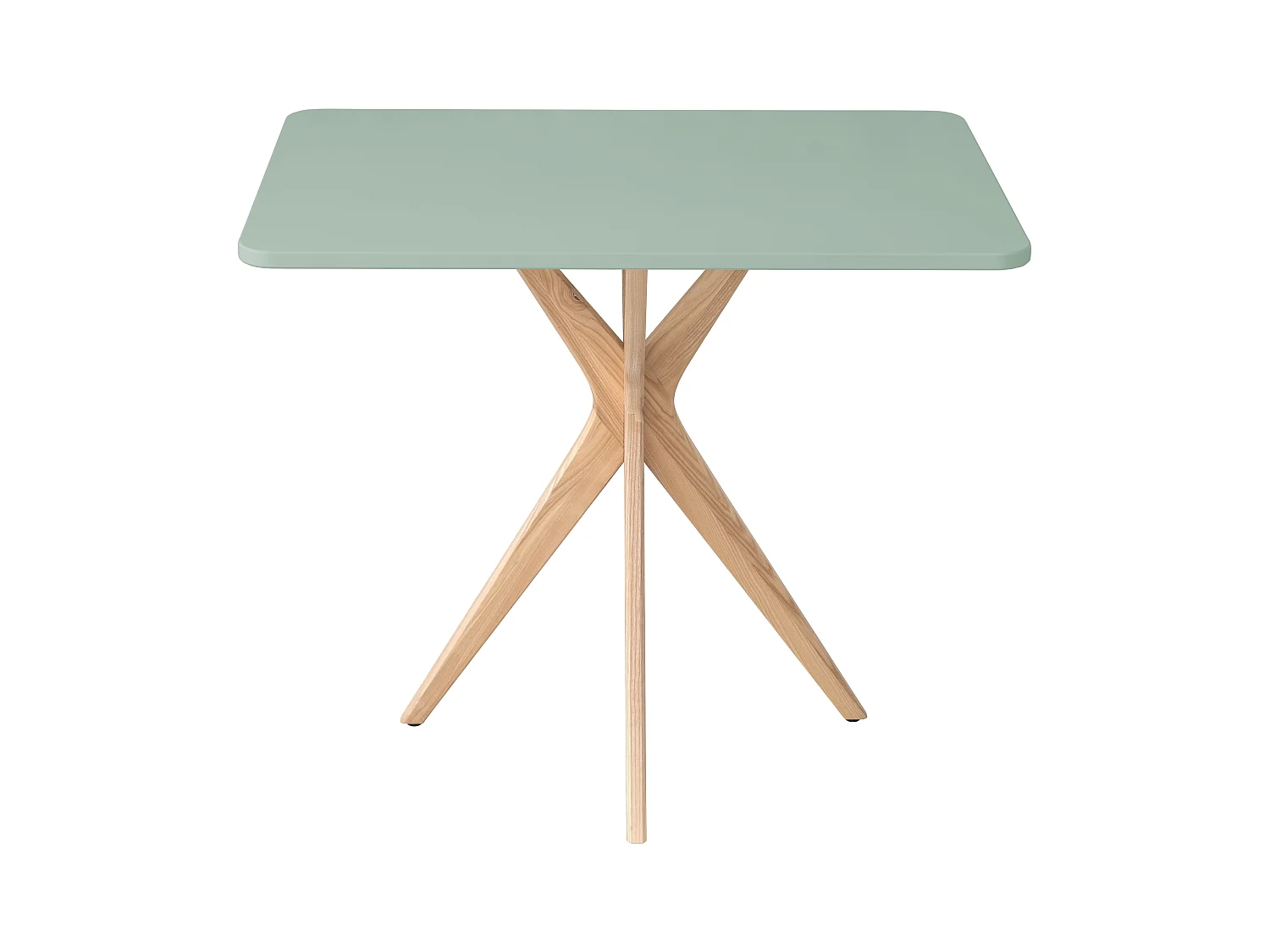 Kleine rechthoekige eettafel Jubi 55x80cm Saliegroen