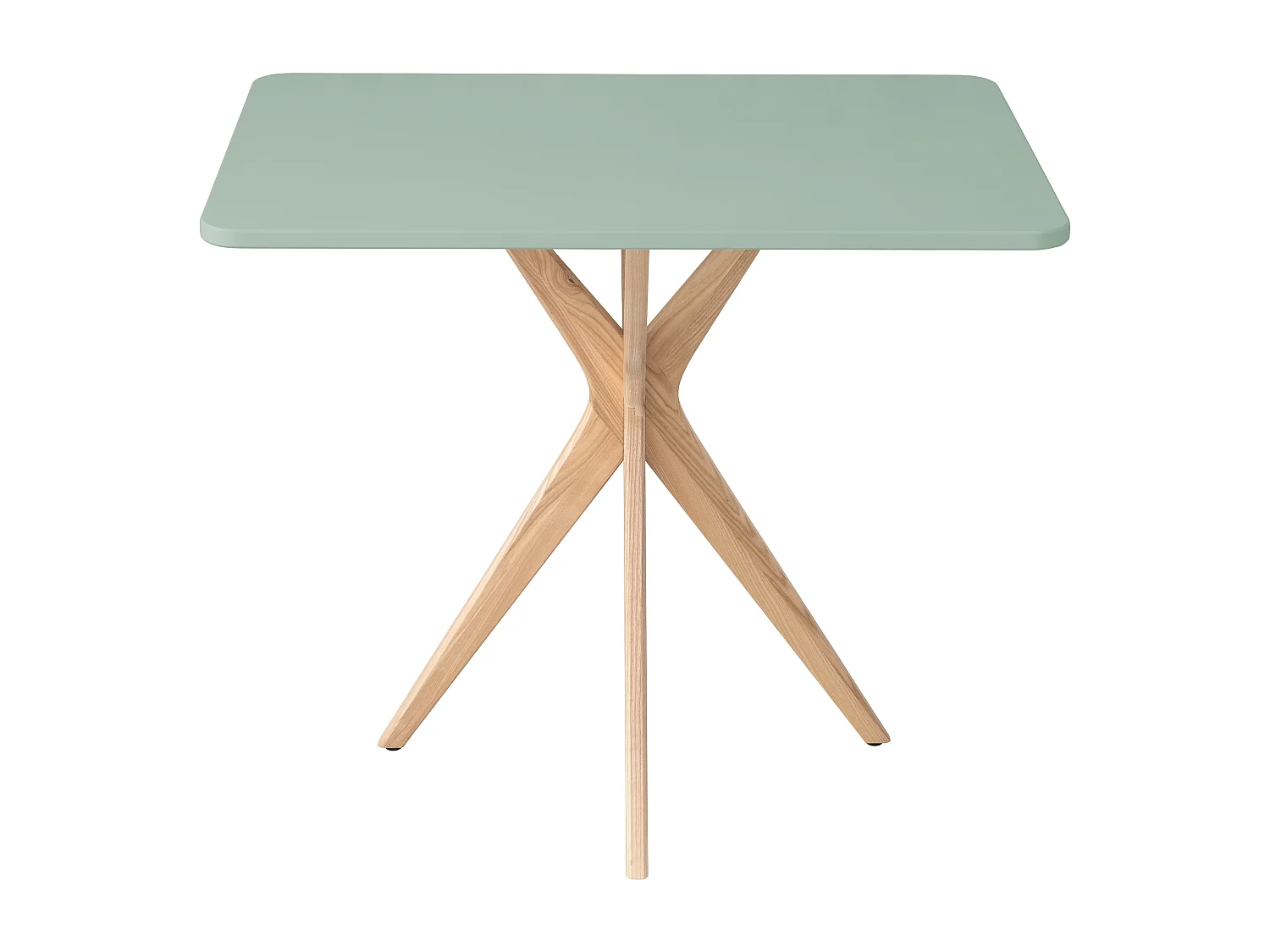 Kleiner rechteckinger Esstisch Jubi 55x80cm Salbeigrün