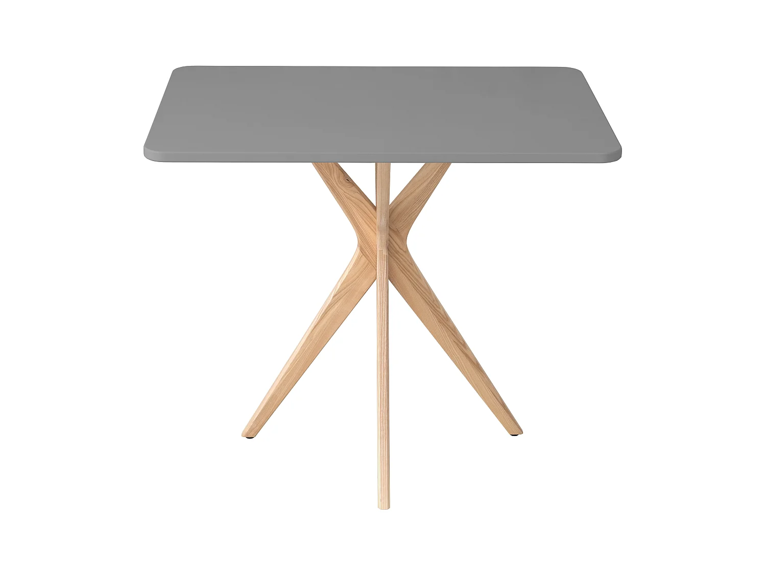 Petite table à manger rectangulaire Jubi 55x80cm Gris Béton