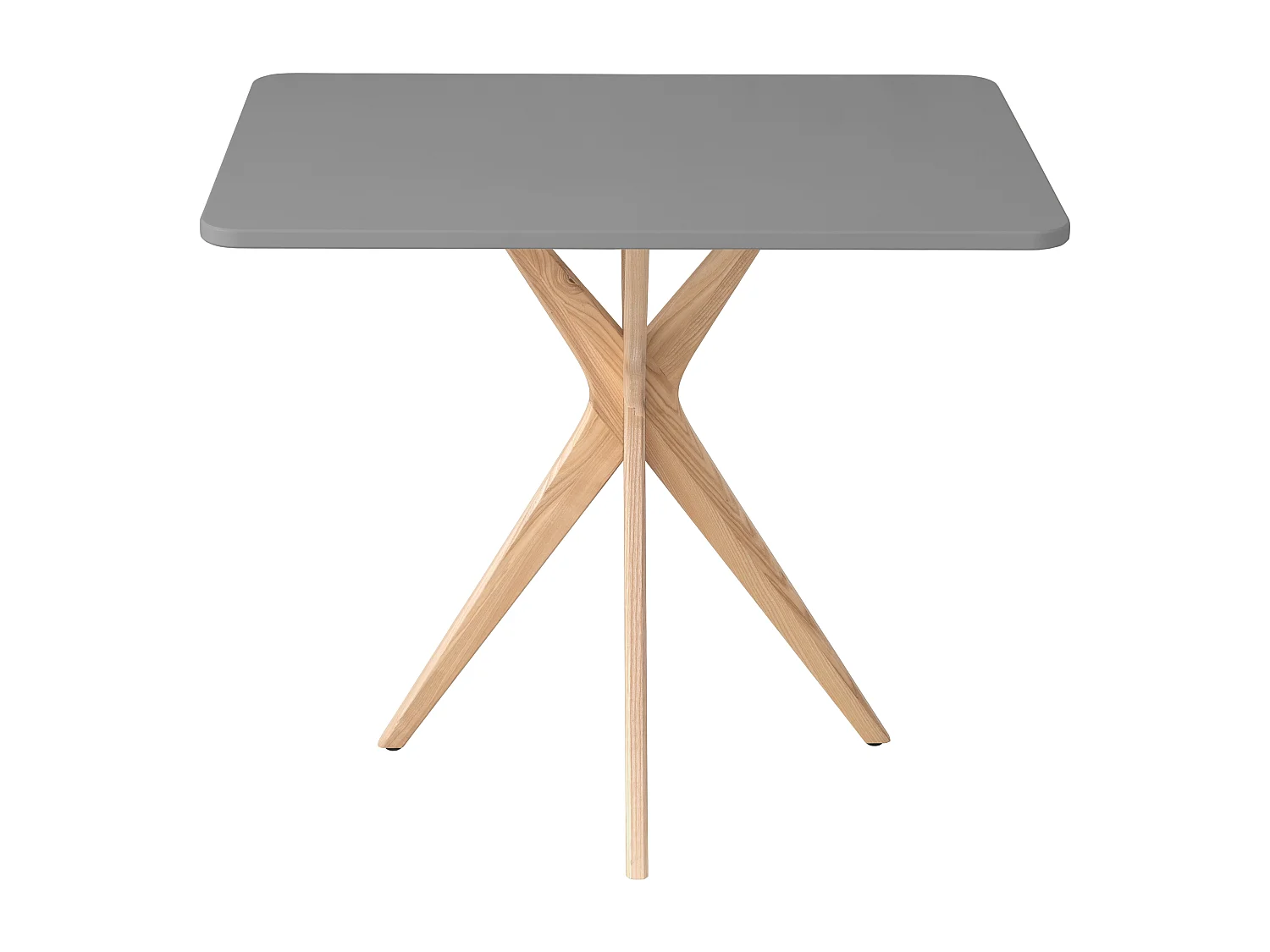 Petite table à manger rectangulaire Jubi 55x80cm Gris Béton