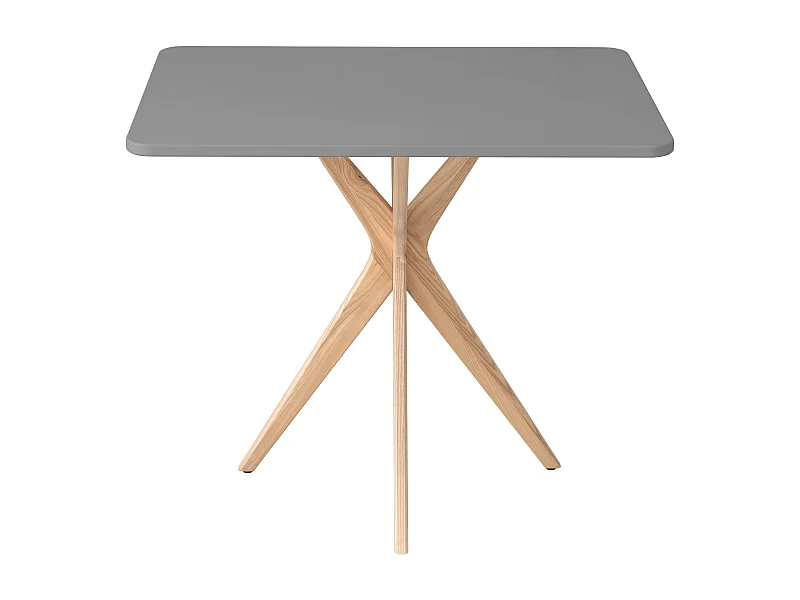 Kleine rechthoekige eettafel Jubi 55x80cm Beton Grijs