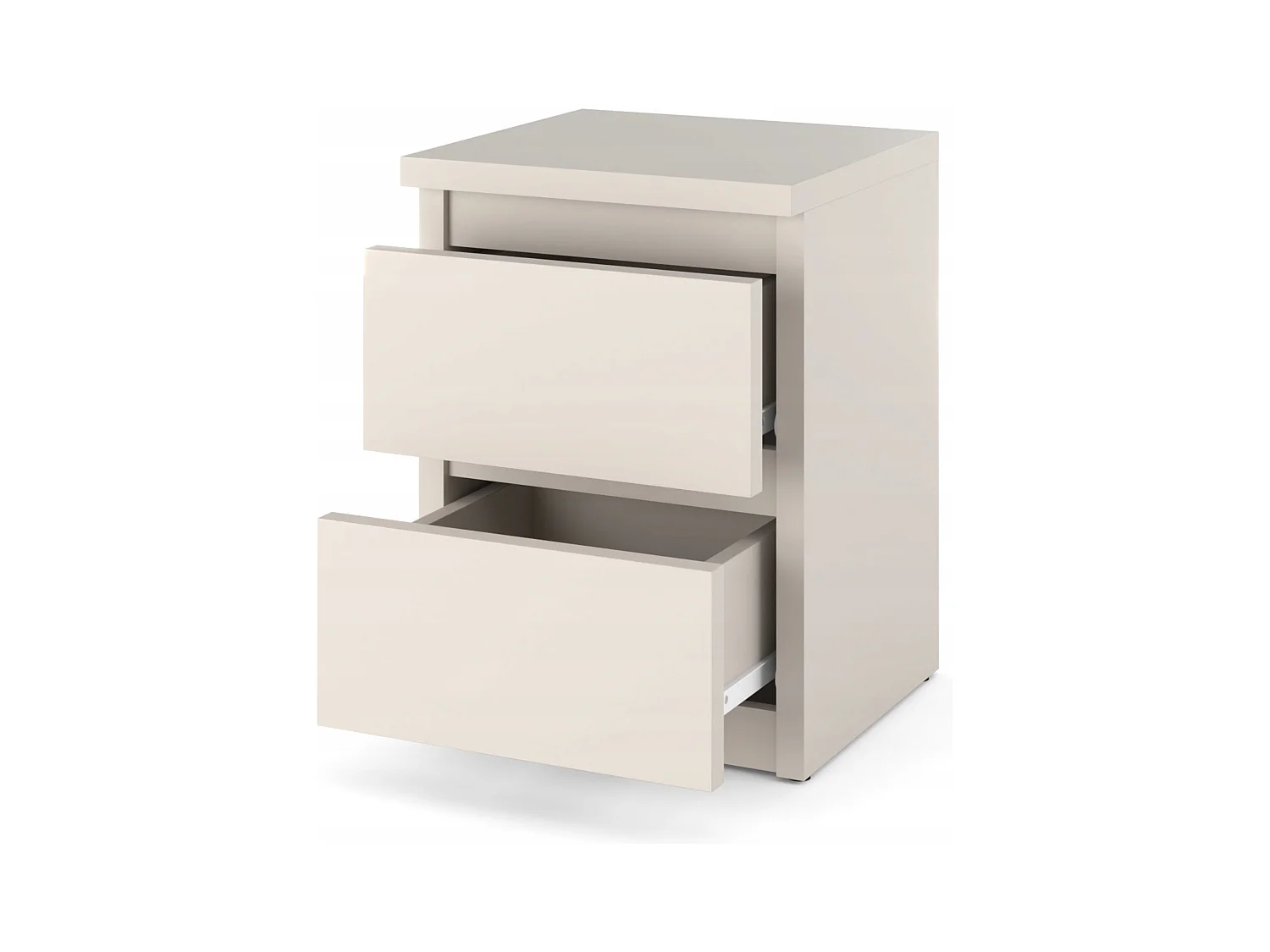 Table de chevet Cachemire  30x30x42CM 2 tiroirs-meuble de nuit pour chambre à coucher